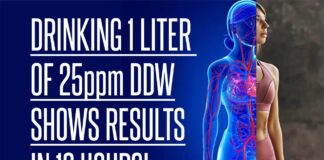 Drinking 1 (one) Liter Of 25ppm DDW Shows Results In 12 Hours! Plus: Significantly Reduces Cell Growth In Vitro And Demonstrates Anticancer Effects!